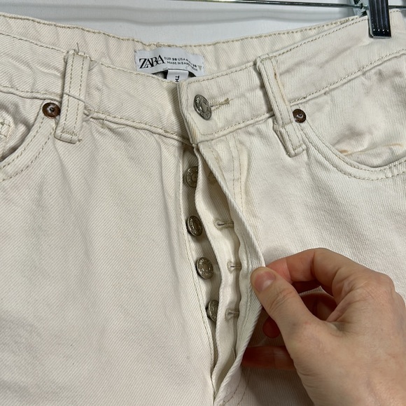 Zara Grunge 11” rise button-fly wide leg pants - Picture 9 of 10